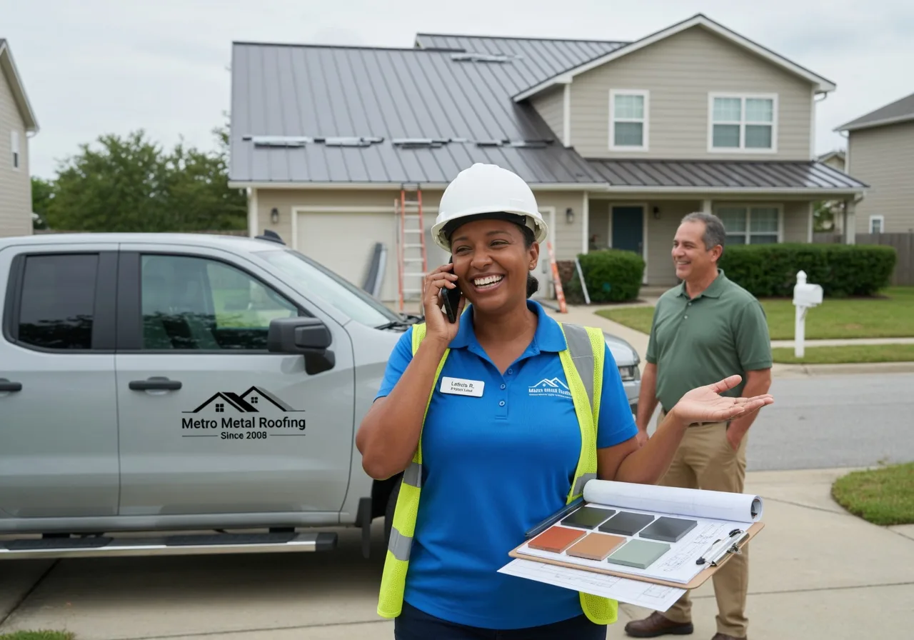 Storm Damage Metal Roof Repair in Highland Village, TX
